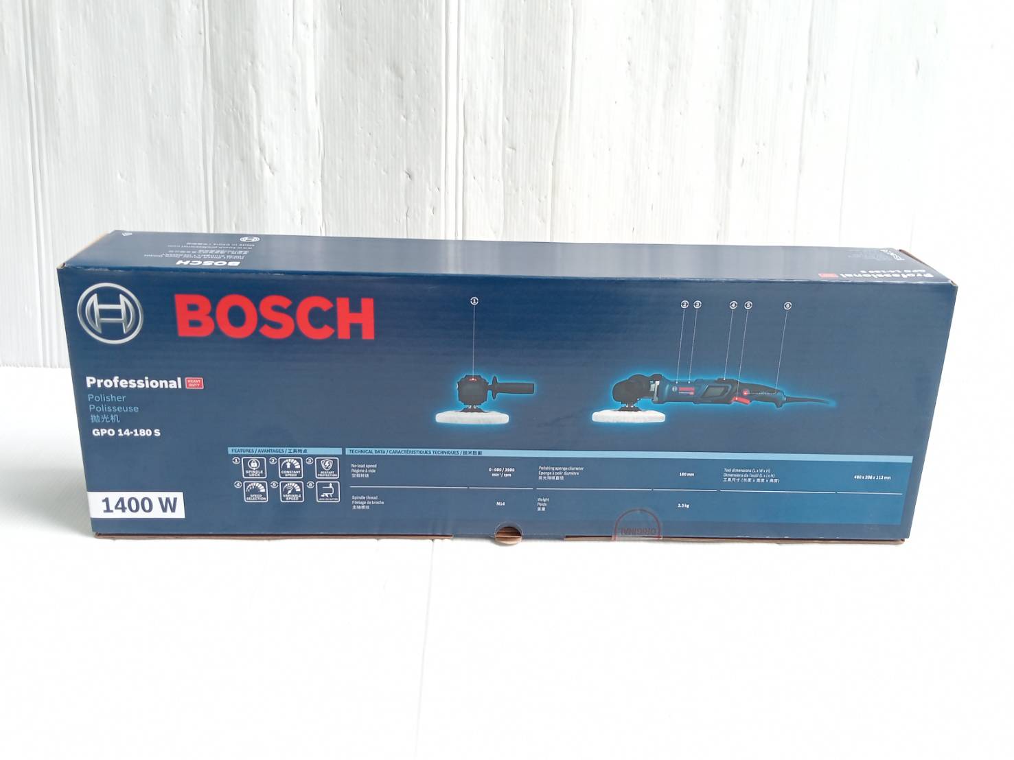 เครื่องขัดเงา ขัดสี 7นิ้ว GPO14-180S BOSCH