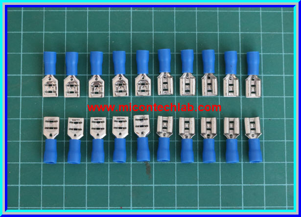 20x หางปลาตัวเมีย ขนาด 6.3 มม. สีน้ำเงิน