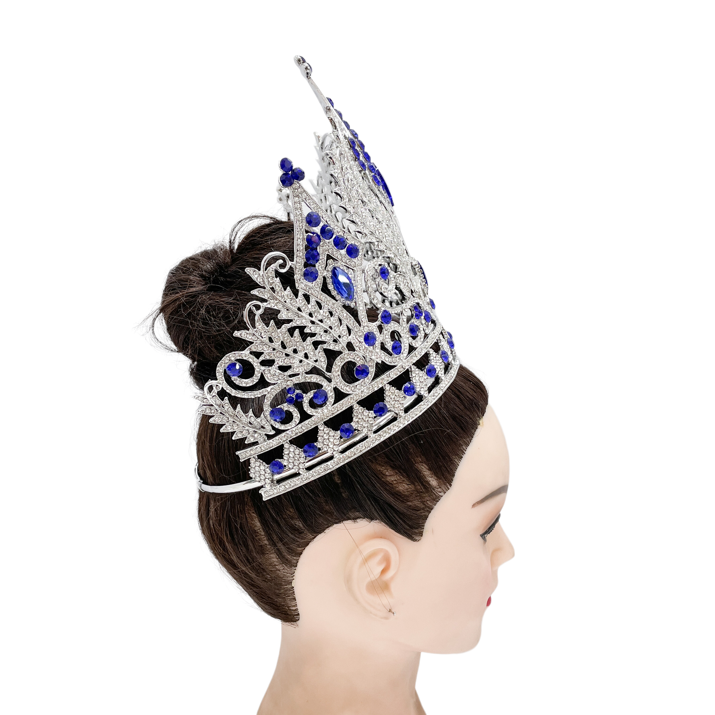 (พร้อมส่งจากไทย) มงกุฏ 103 สีน้ำเงิน มงกุฎนางงาม มงกุฎเพชร มงกุฎประกวด สินค้าพร้อมส่ง ไม่ต้องรอนาน งานพรีเมี่ยม