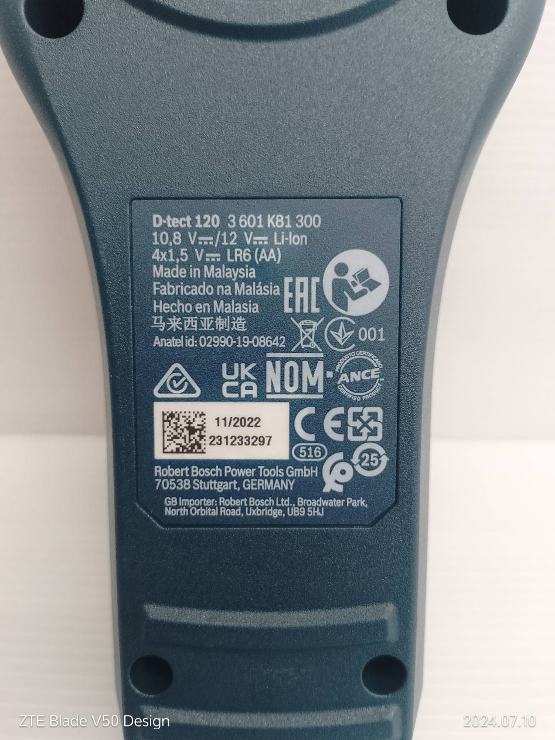 เครื่องสแกนผนัง D-TECT120 BOSCH