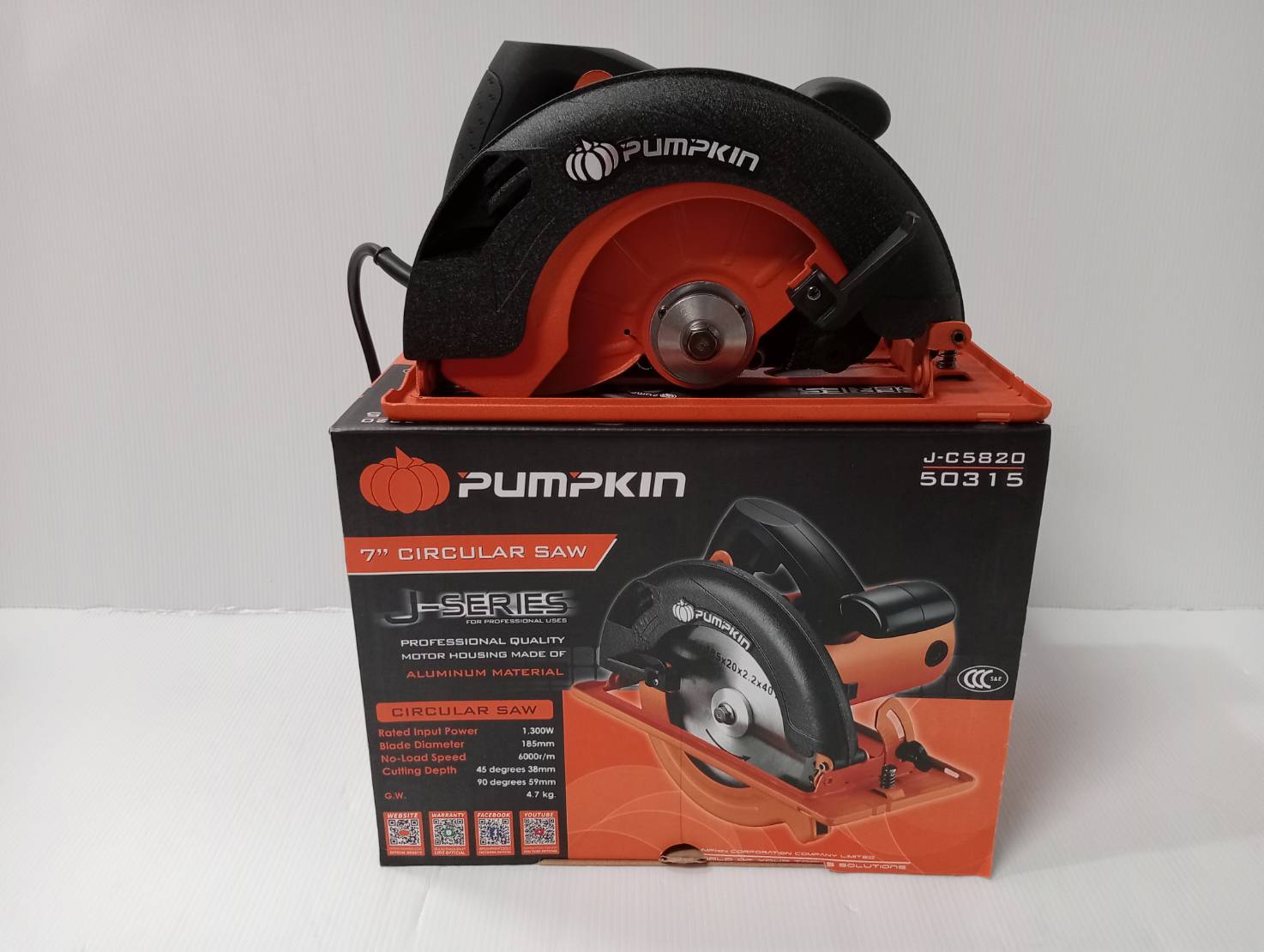 เลื่อยวงเดือน7" J-C5820 PUMPKIN #50315
