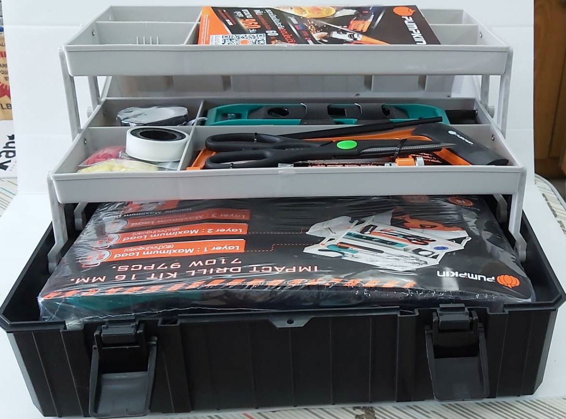 ชุดเครื่องมือสว่าน PUMPKIN 97ชิ้น รุ่น PM50236 710 วัตต์ (50236)