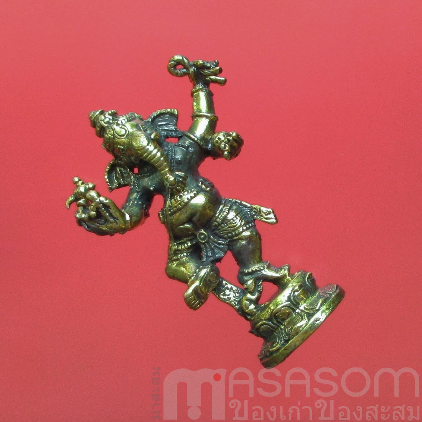 พระพิฆเนศทองเหลืองปางร่ายรำ