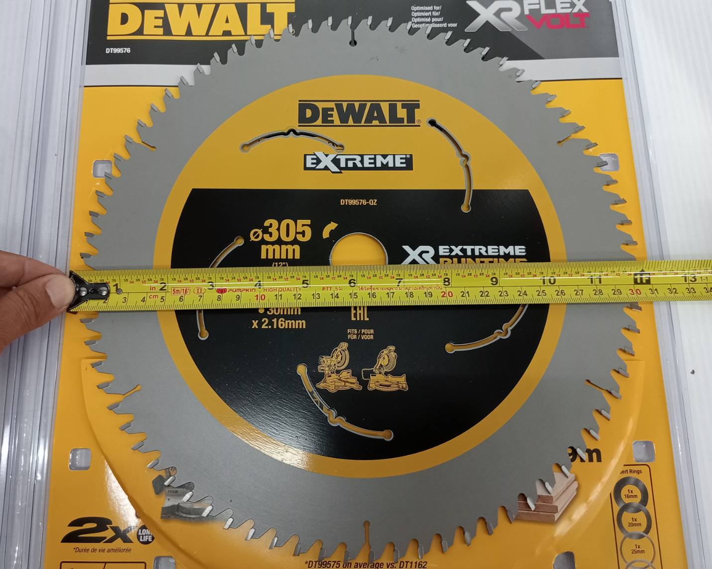 DEWALT ใบเลื่อยวงเดือน รุ่น DT99576 305mm 78T 12 นิ้ว
