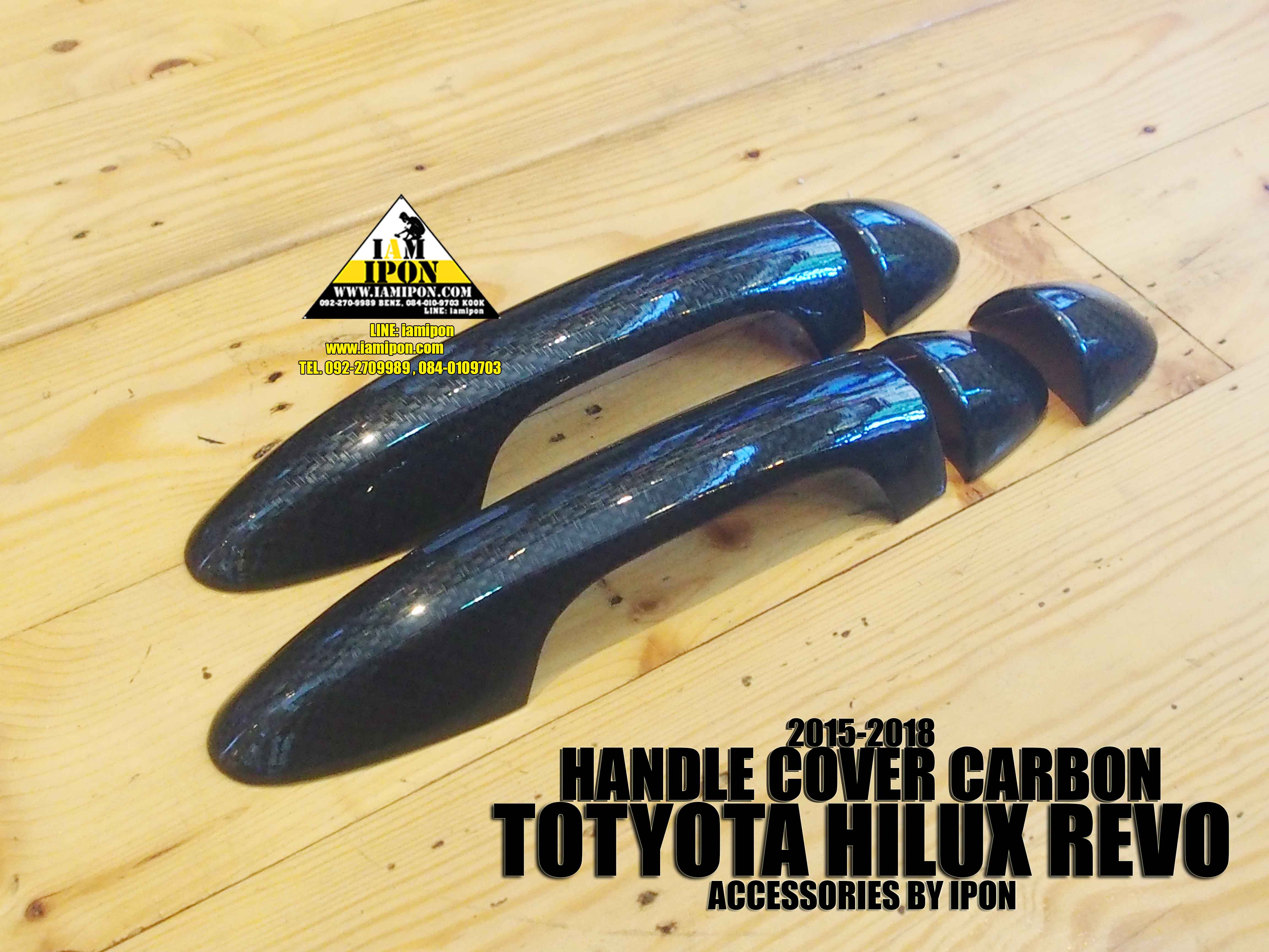 HANDLE COVER TOYOTA HILUX REVO SPACE CAB CARBON ครอบมือจับคาร์บอนโตโยต้าไฮลัคซ์รีโว่แค็บ