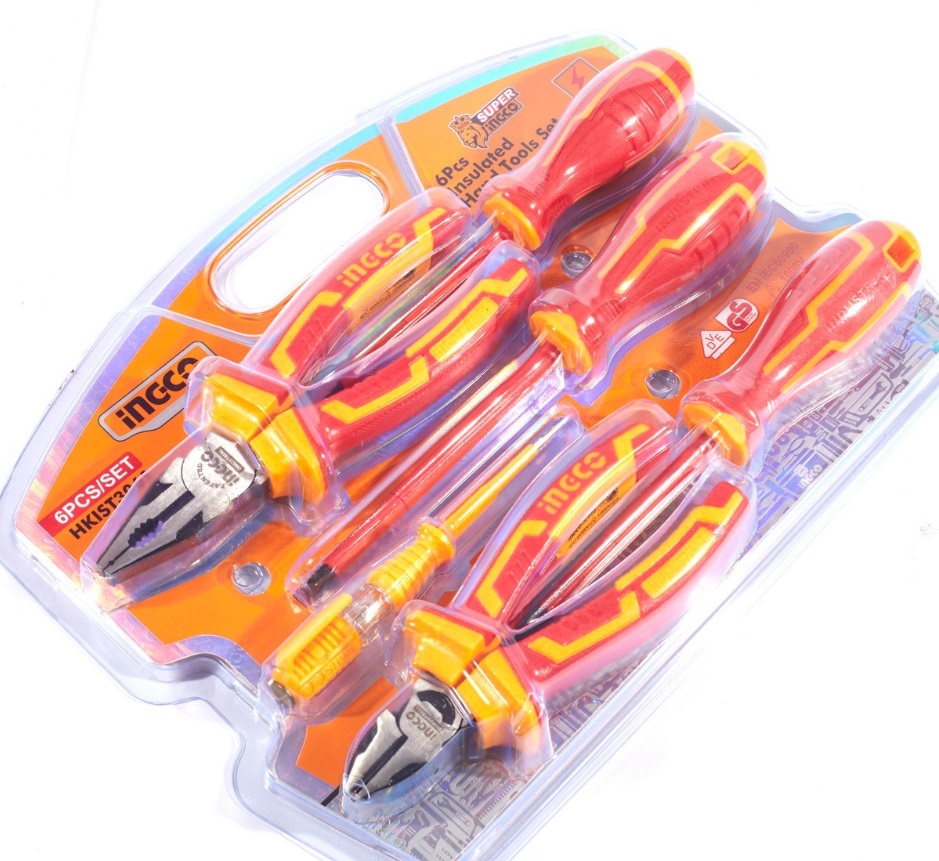 INGCO ชุดเครื่องมือ VDE หุ้มฉนวนกันไฟฟ้า 6 ชิ้น รุ่น HKIST3061