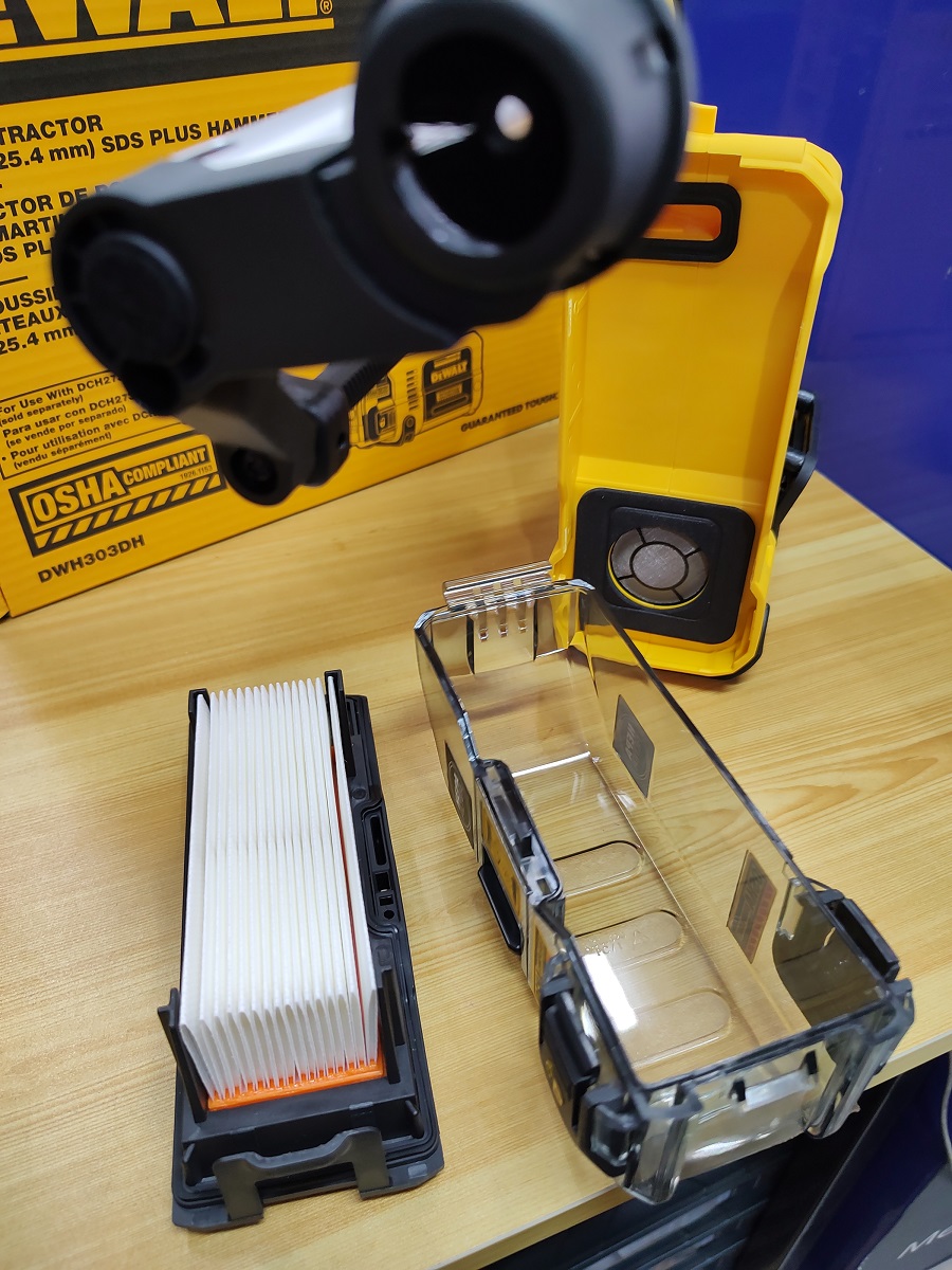 เครื่องดูดฝุ่นสำหรับสว่านโรตารี่ไร้สาย DCH273 รุ่น DWH303DH DEWALT