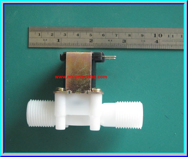 1x วาล์วน้ำแม่เหล็กโซลินอยด์ 12Vdc ขนาด 1/2 นิ้ว Solenoid valve