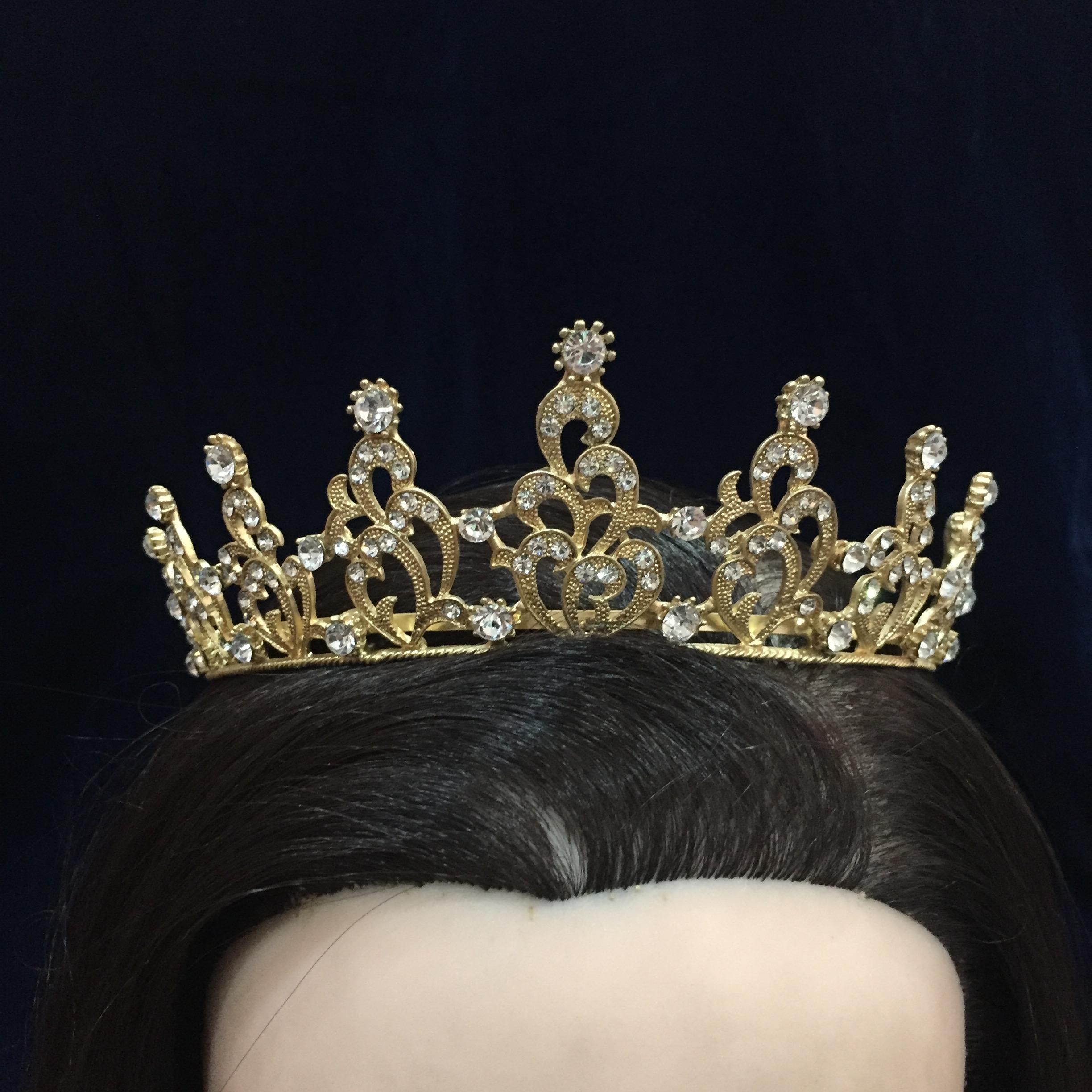 (พร้อมส่ง) เทียร่า 159 สีทอง