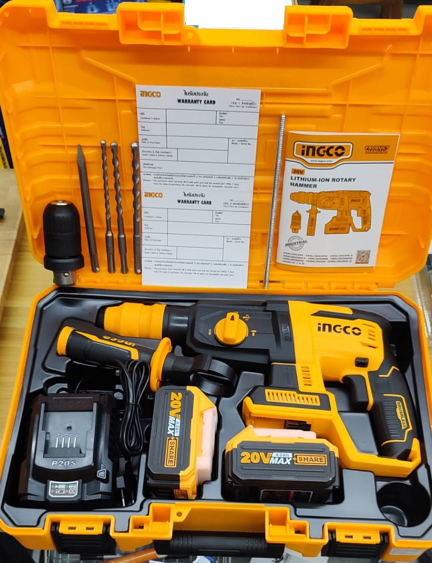 สว่านโรตารี่3ระบบ CRHLI202289 INGCO (ครบชุด ถอดหัวได้)