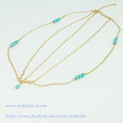 ที่คาดผมแฟชั่น สไตล์ Boho สีทอง