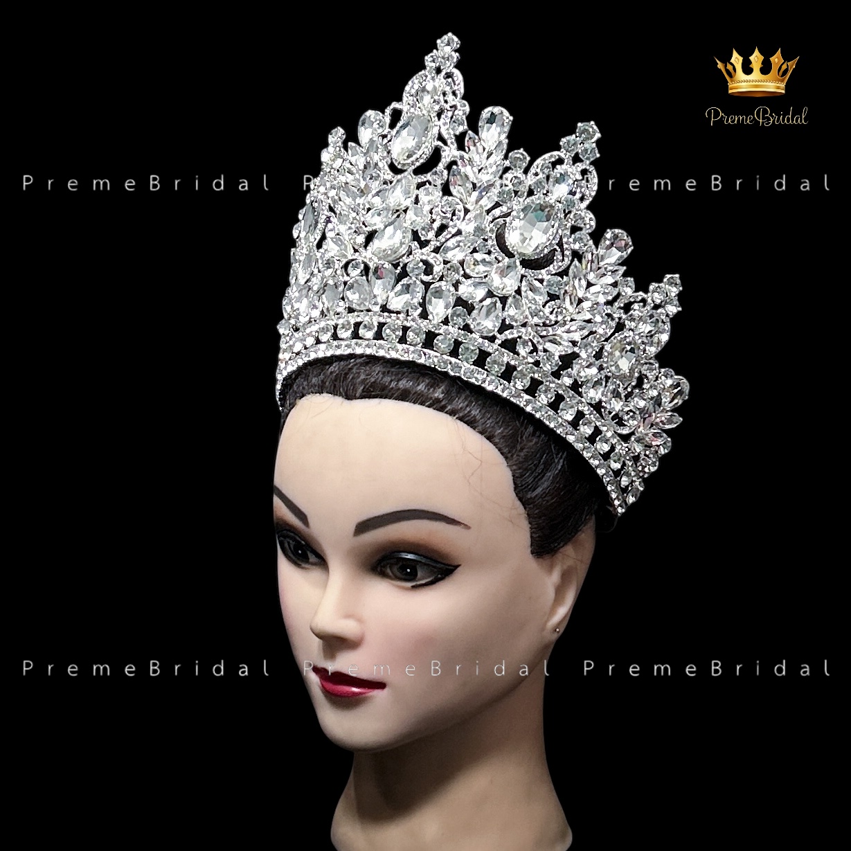 (พร้อมส่ง) เทียร่า 431 มงกุฎนางงามแบบครึ่งหัว งานสวย ปราณีต QCเพชรทุกเม็ด สินค้าพร้อมส่งจากไทย