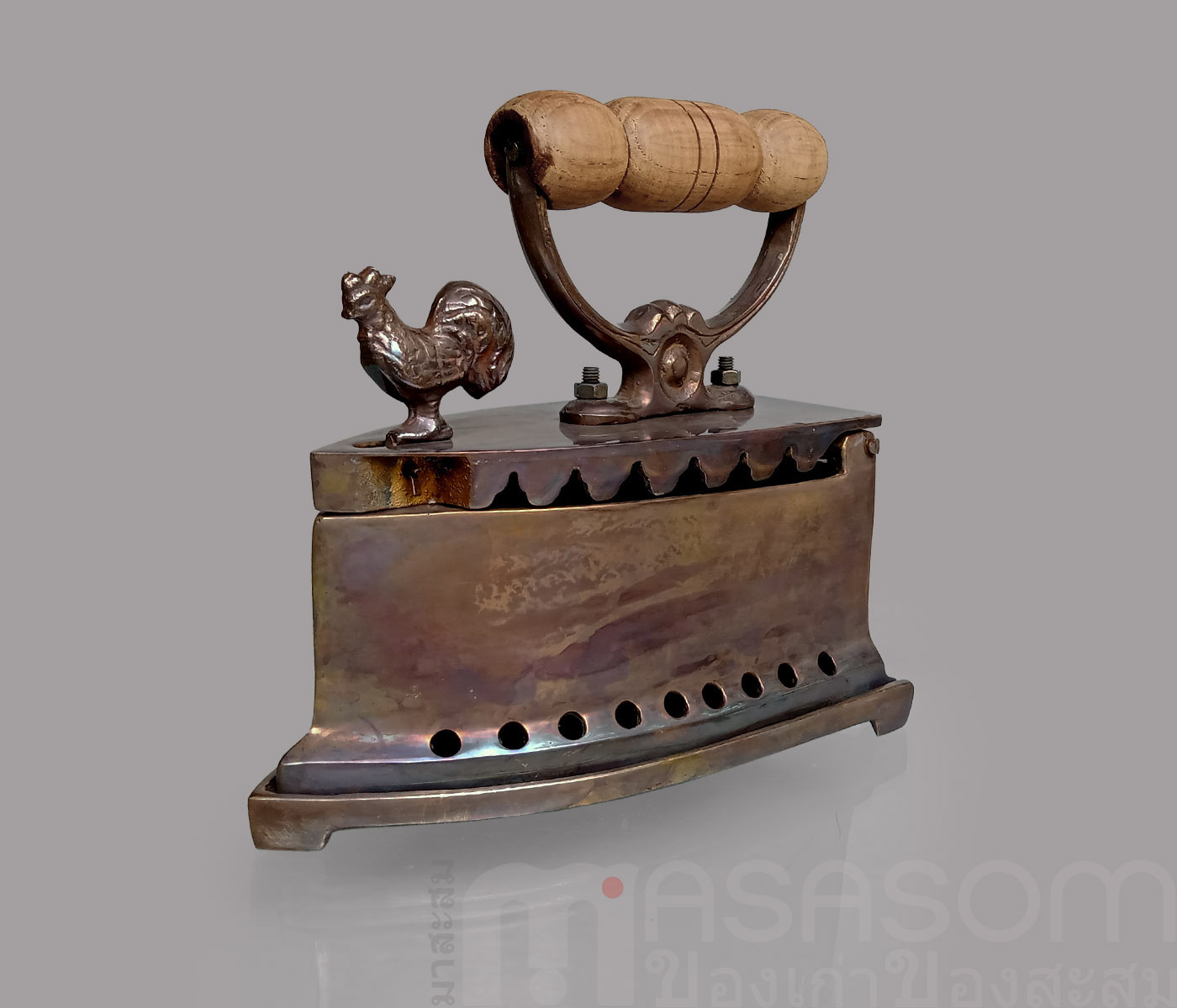 เตารีดทองเหลืองหัวไก่ 9 นิ้ว