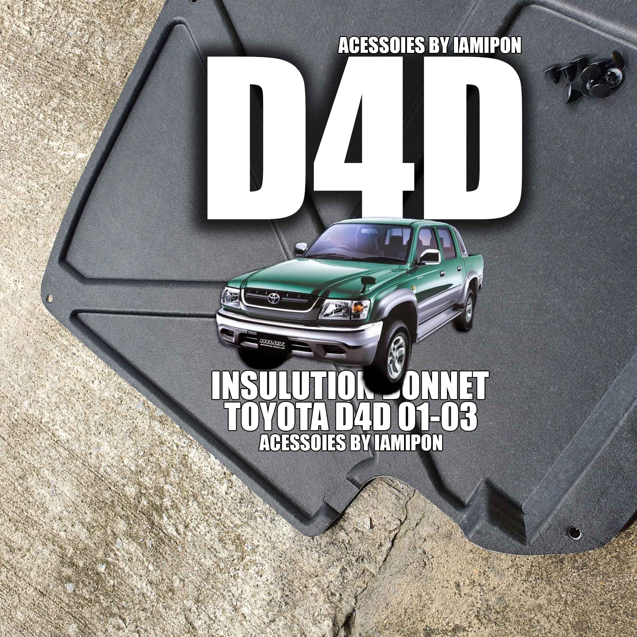 แผ่นกันความร้อนฝากระโปรงหน้าโตโยต้าดีโฟร์ดี 2001-2003 INSULATION BONNET TOYOTA D4D 2001-2003