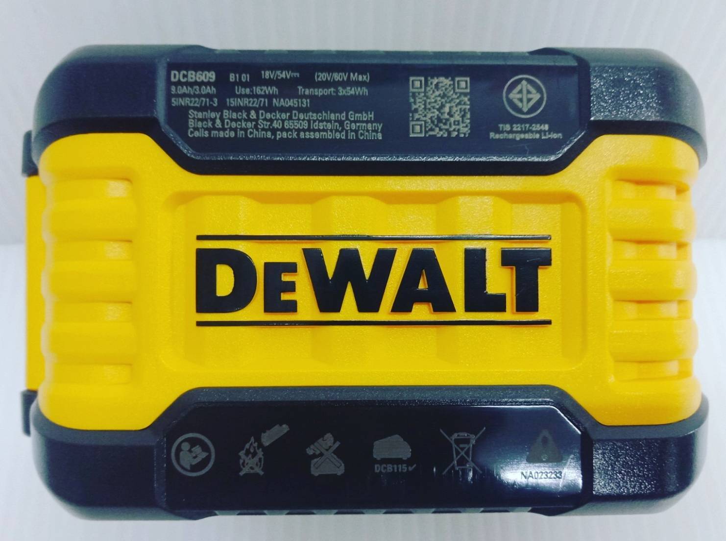 แบตเตอรี่60V/9.0Ah DCB609 DEWALT
