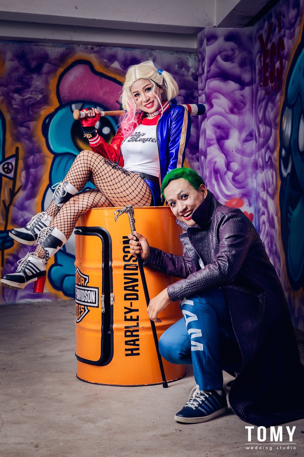 ชุด Harley Quinn / suicide squad 2016 / ชุดฮารี่ควิน