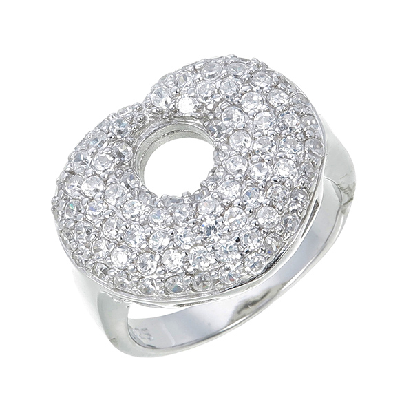 แหวนเพชร ประดับ เพชรCZ ตัวเรือนเงินแท้100% (เงินแท้92.5%) แหวนทรงรูปหัวใจฝังเพชรกลมขาว ฉลุวงกลมตรงกลางหัวใจ สวยหรูดูแพง งานเวอร์วังอลังการ สวยเด่นด้วยดีไซน์ ใส่ติดนิ้วได้ทุกงาน และทุกโอกาสสำคัญ รับรองไม่ซ้ำใครแน่นอน