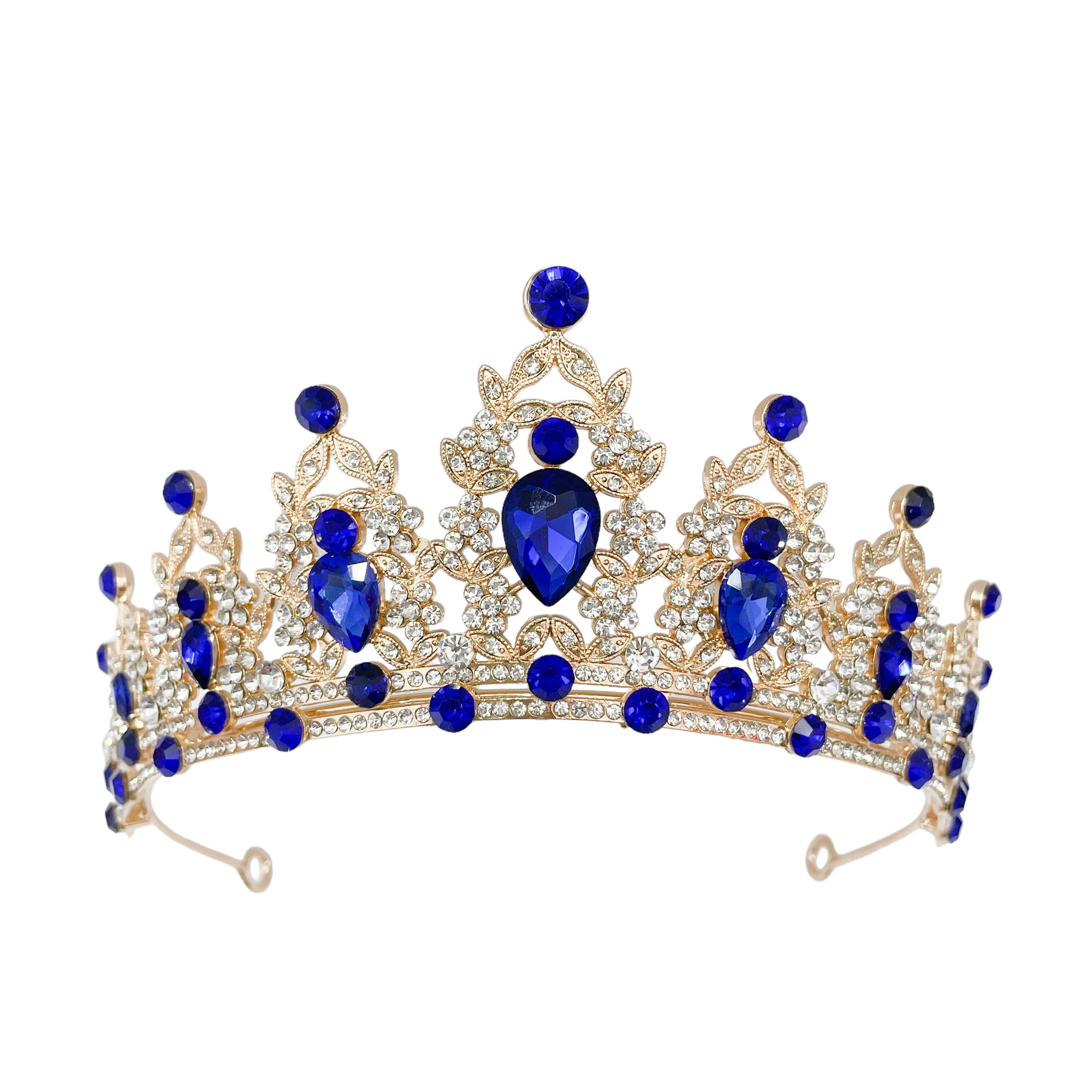 (พร้อมส่ง) เทียร่า 146 สีทอง-น้ำเงิน งานสวย ปราณีต QCเพชรทุกเม็ด สินค้าพร้อมส่งจากไทย