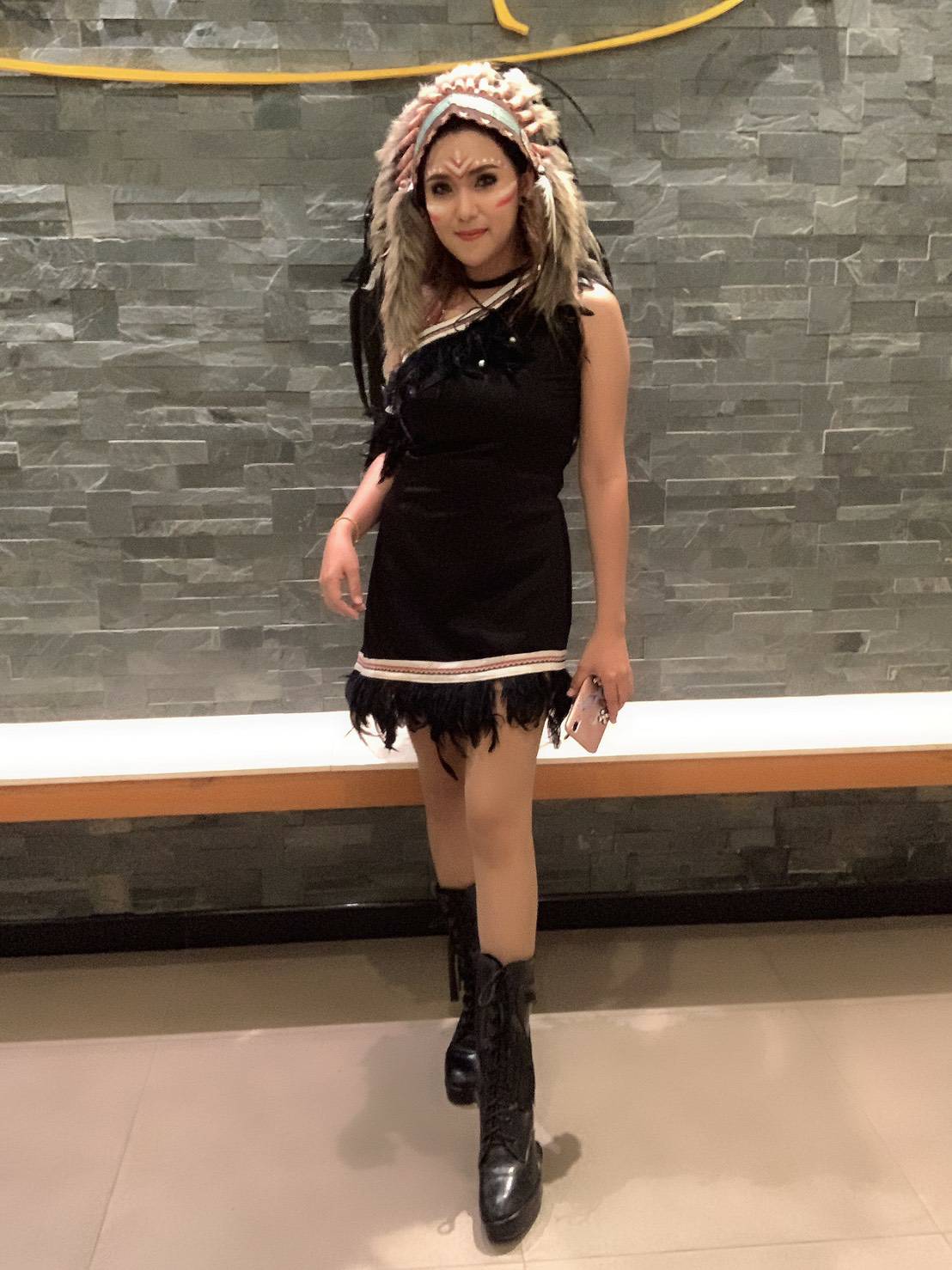 ชุดอินเดียแดงหญิง