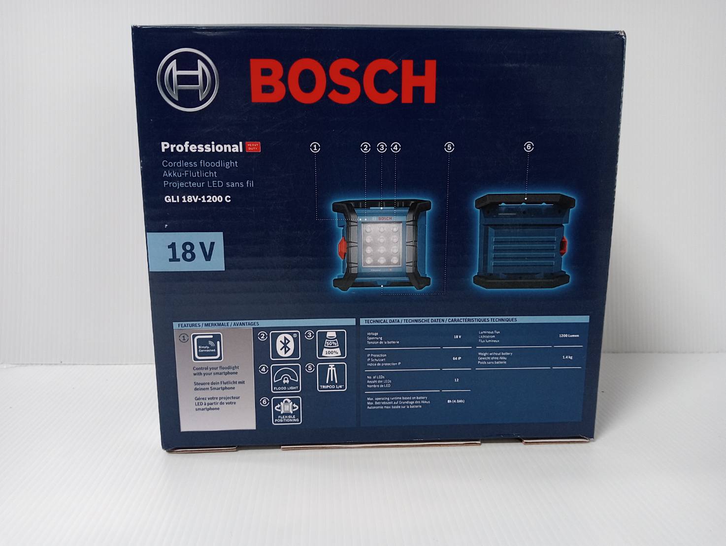 ไฟฉายไร้สาย GLI18V-1200C BOSCH Solo