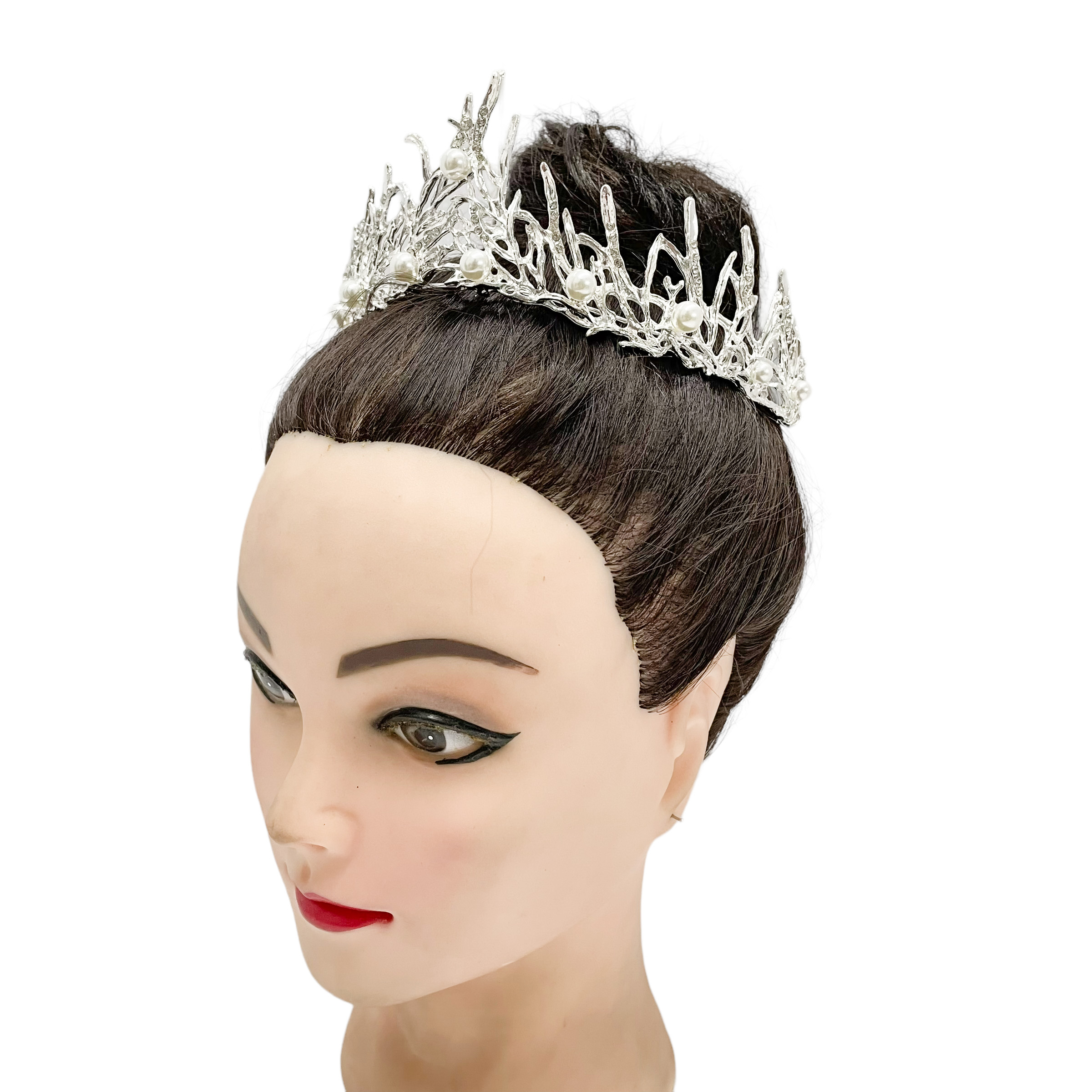 (พร้อมส่ง) เทียร่า 311 สีเงิน งานสวย ปราณีต QCเพชรทุกเม็ด สินค้าพร้อมส่งจากไทย