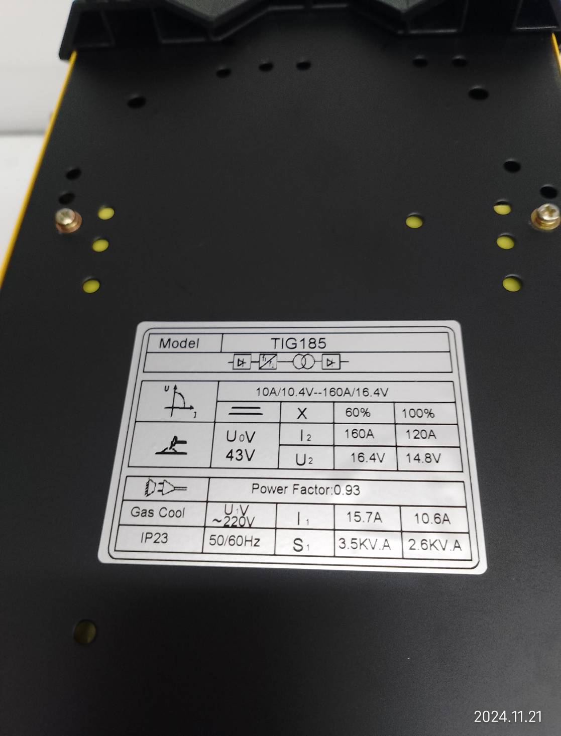 ตู้เชื่อม2ระบบ TIG/MMA TIG-185 AM-WELD