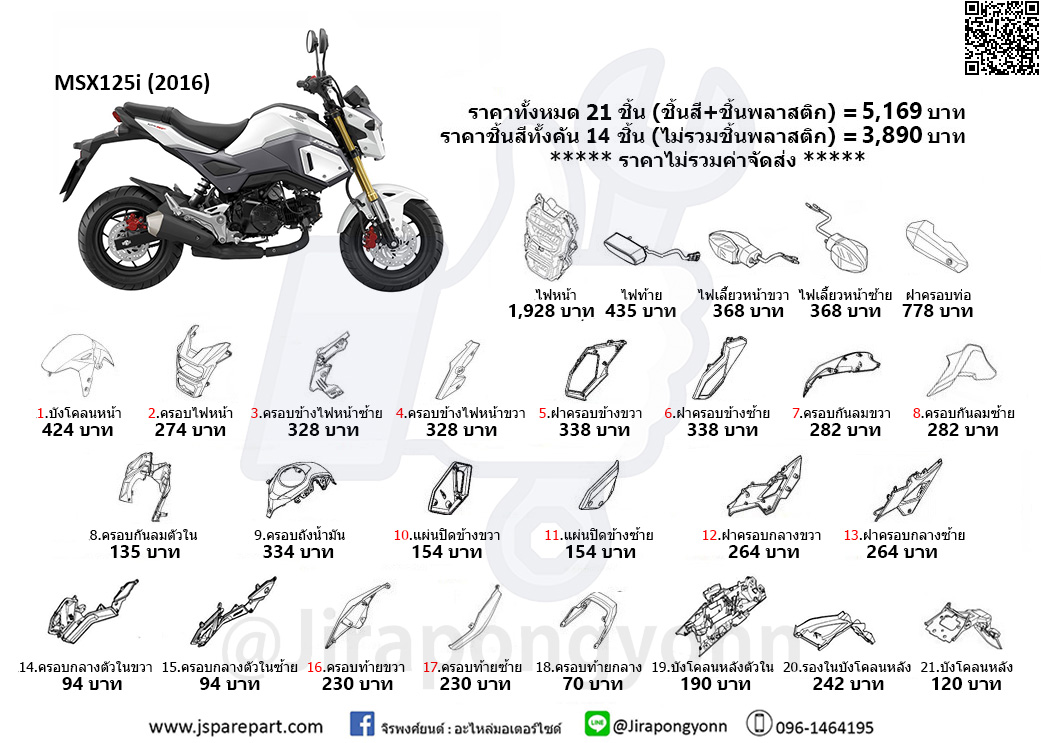 ชุดสี MSX125i SF (2016)