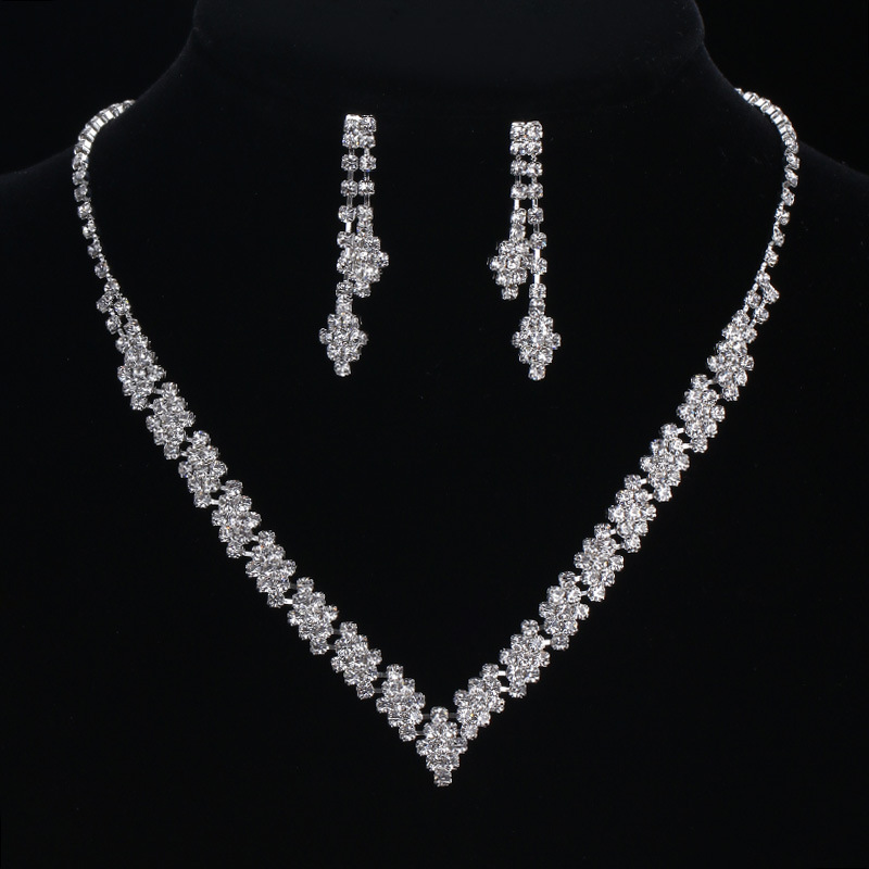 (พร้อมส่ง) สร้อยคอ+ต่างหู 003 (เข็ม)