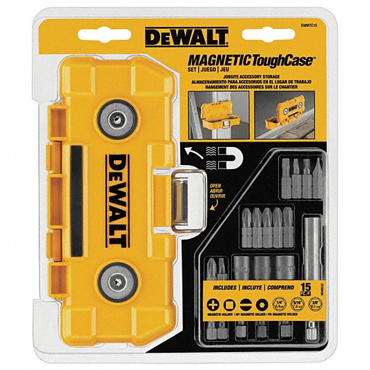 ชุดดอกไขควง15ชิ้น+กล่อง Magnetic ToughCase DWMTC15 DEWALT