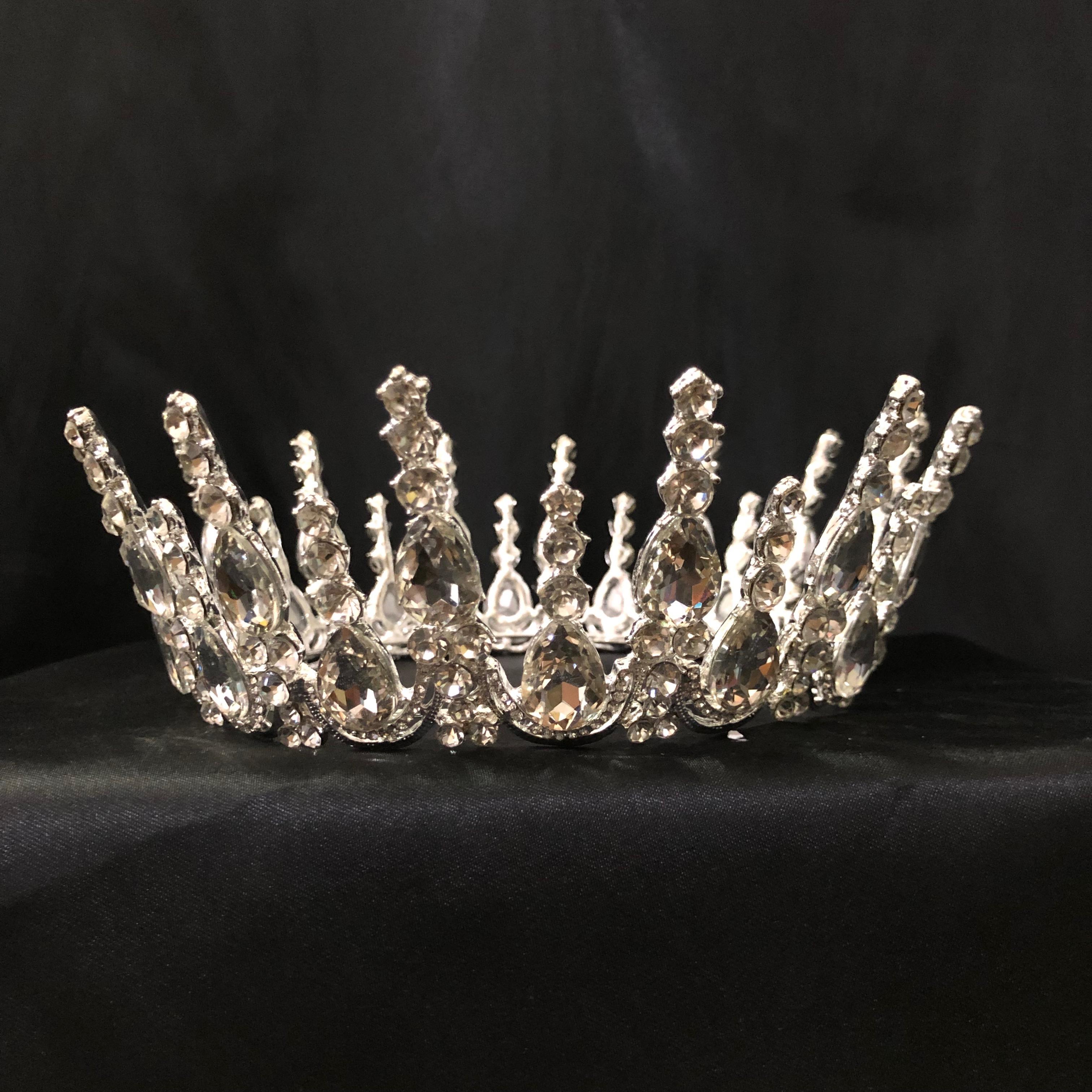 (พร้อมส่ง) มงกุฏ 059 สีเงิน