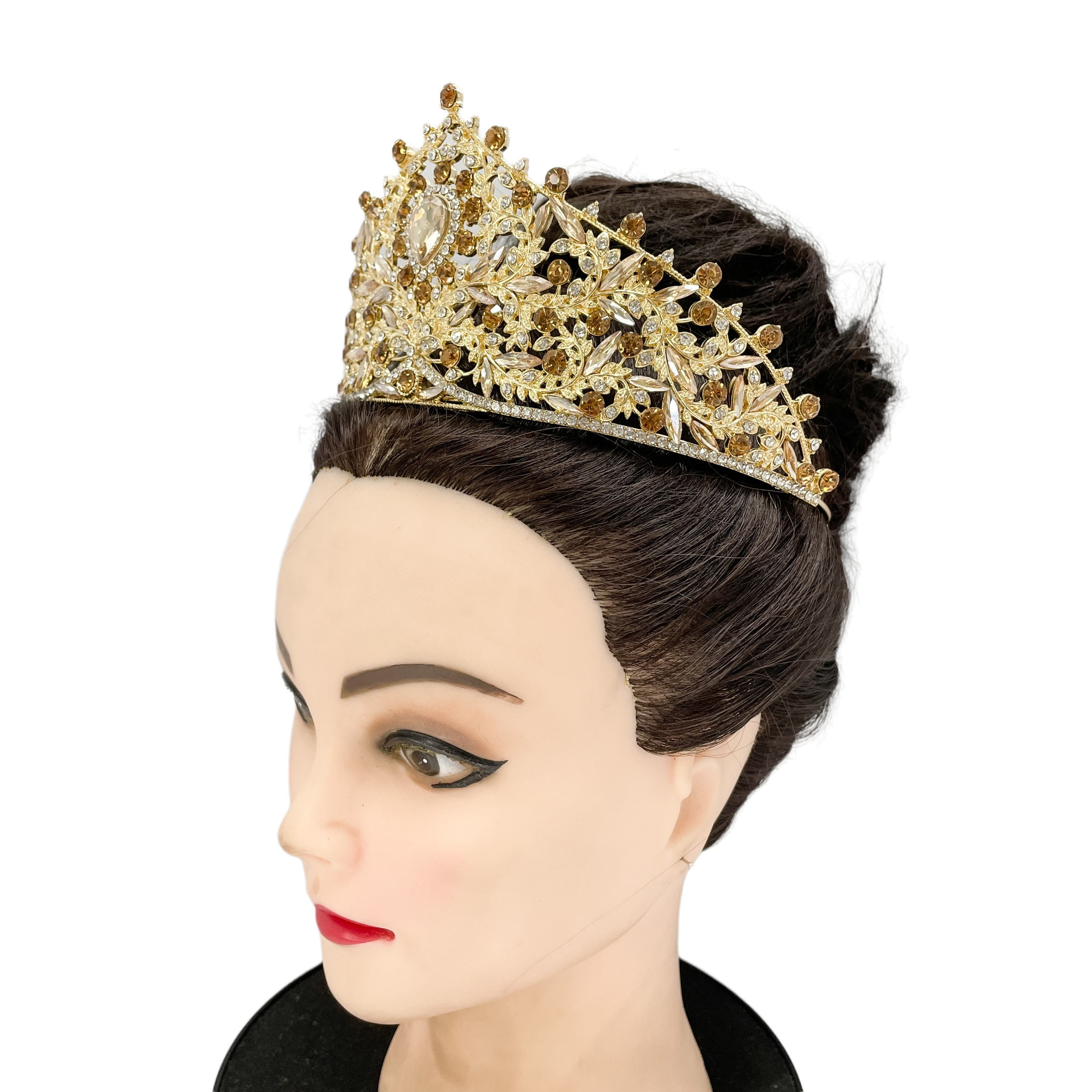 (พร้อมส่ง) เทียร่า 354 สีทอง งานสวย ปราณีต QCเพชรทุกเม็ด สินค้าพร้อมส่งจากไทย