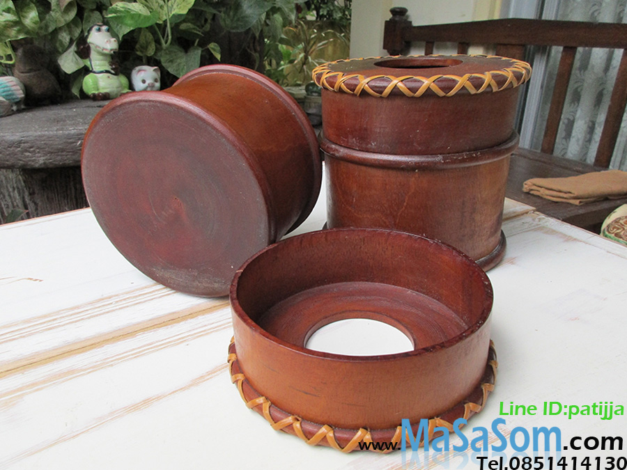 กล่องไม้ใส่ทิชชู่