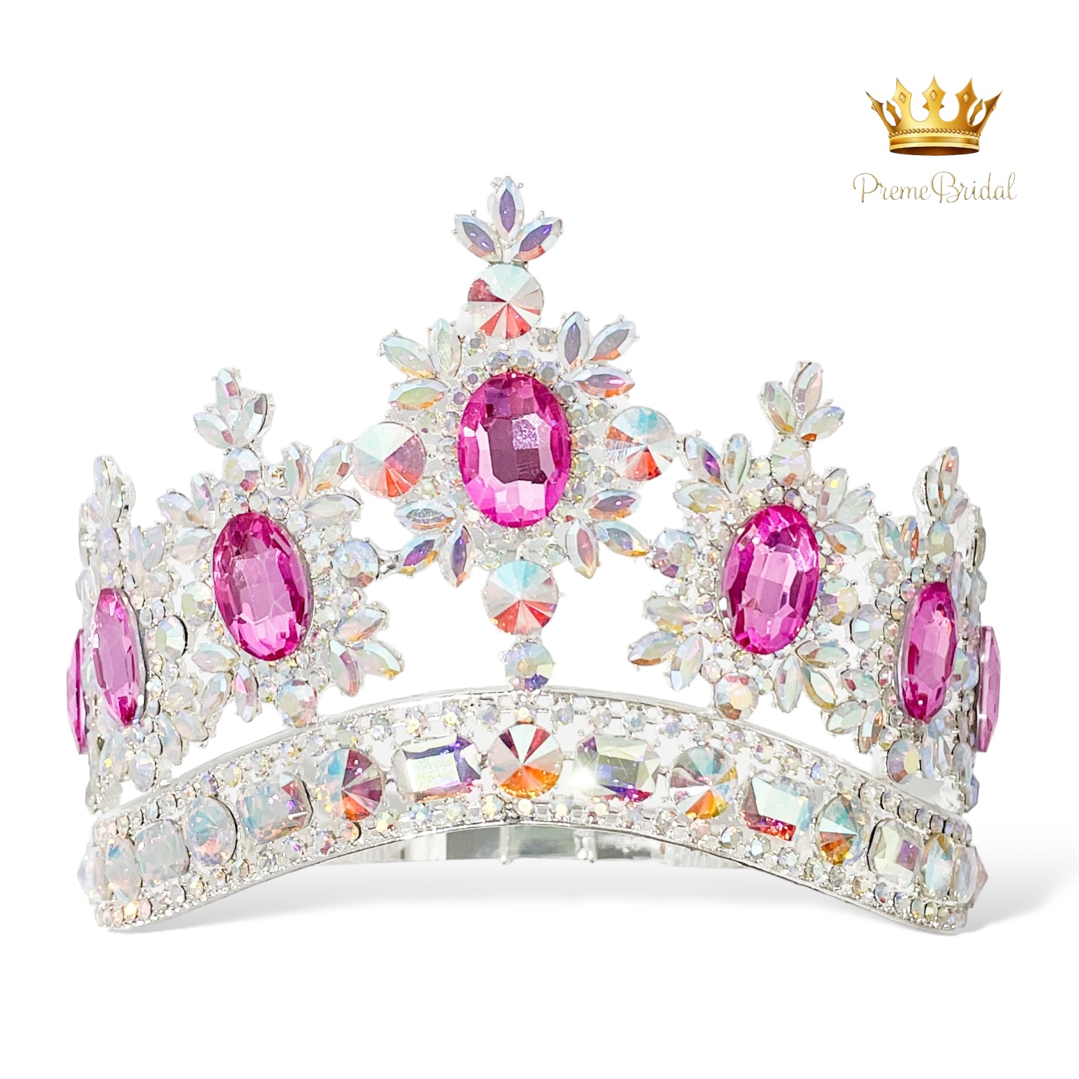(พร้อมส่งจากไทย) มงกุฏ 100 สีชมพู มงกุฎนางงาม มงกุฎเพชร มงกุฎประกวด สินค้าพร้อมส่ง ไม่ต้องรอนาน งานพรีเมี่ยม