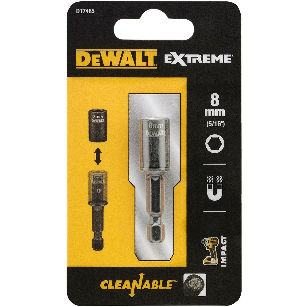 DEWALT ก้านต่อหัวบ๊อกซ์ 8 มม. DT7465-QZ