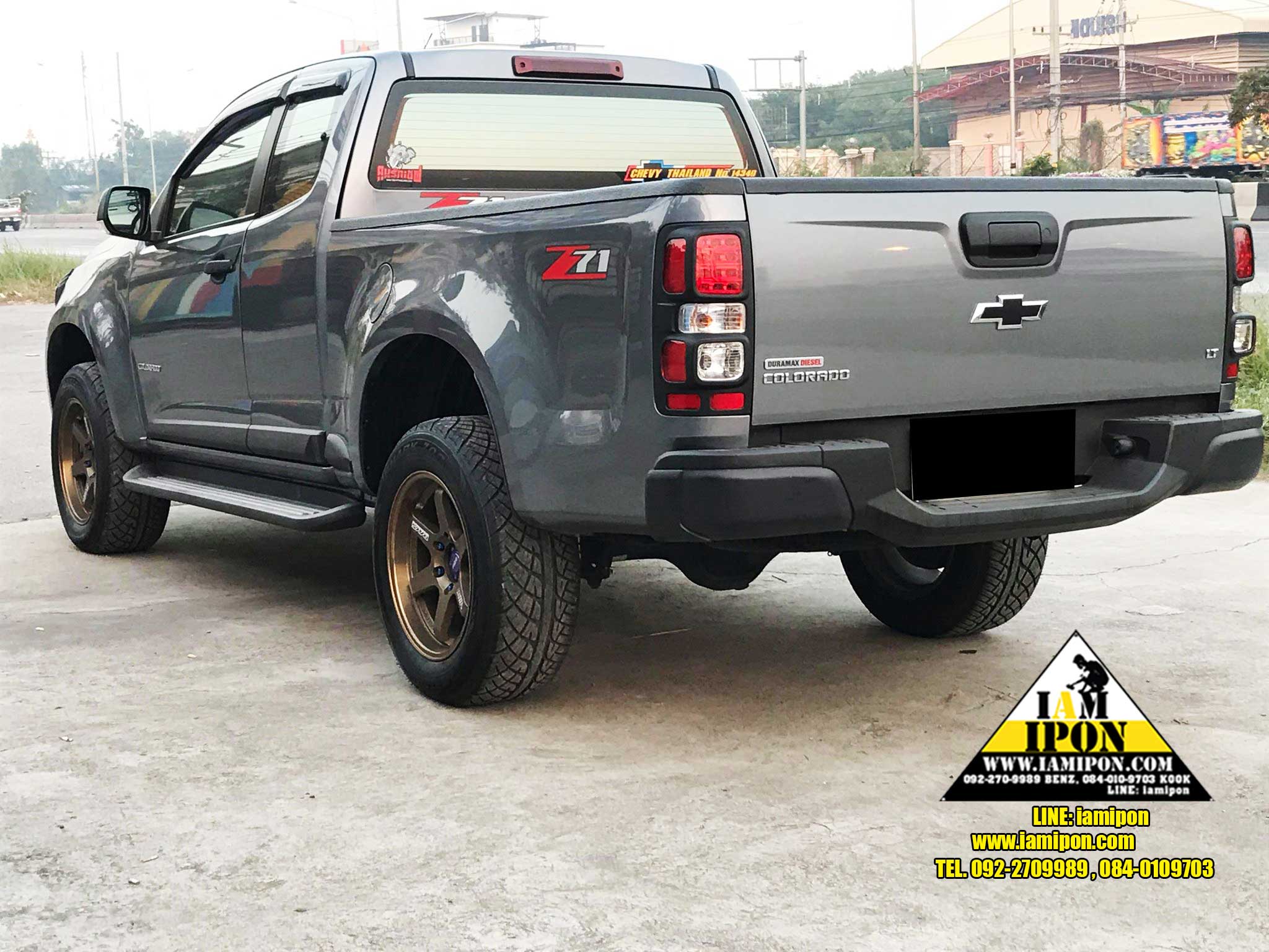 TRAIL LAMP COVER CHEVROLET ALL NEW COLORADO 2012-2017 FLATBLACK ครอบไฟท้ายดำด้านเชฟโรเลตออนิวโคโลราโด 2012 -2017