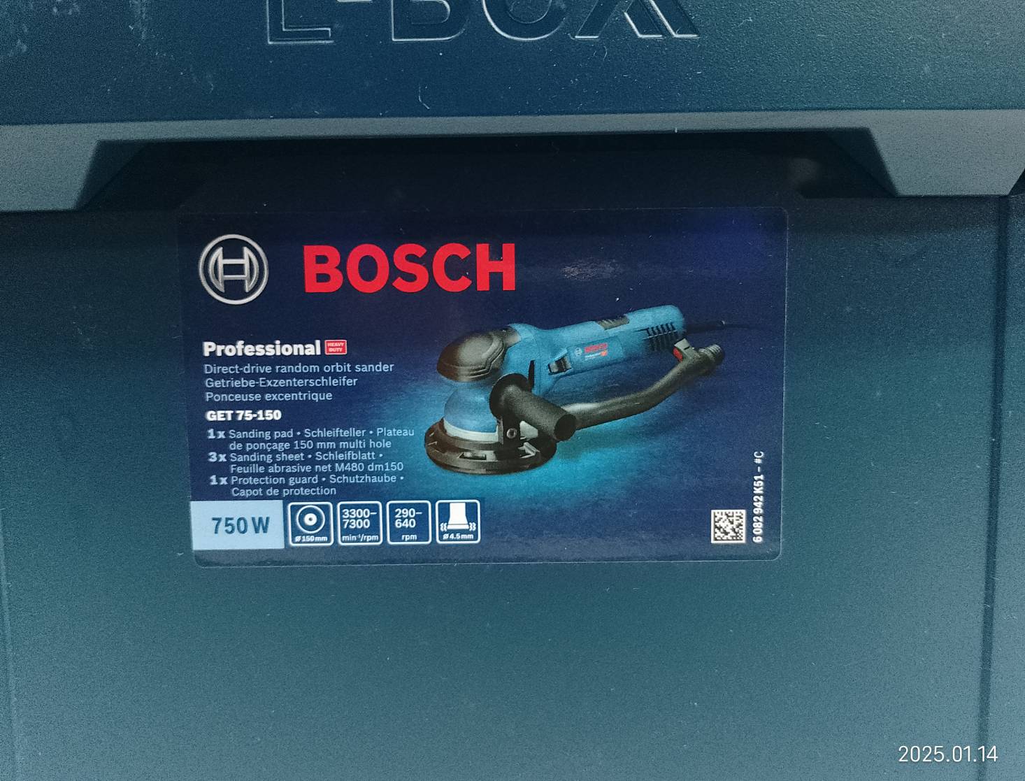 ขัดกระดาษทรายกลม6" GET75-150 BOSCH