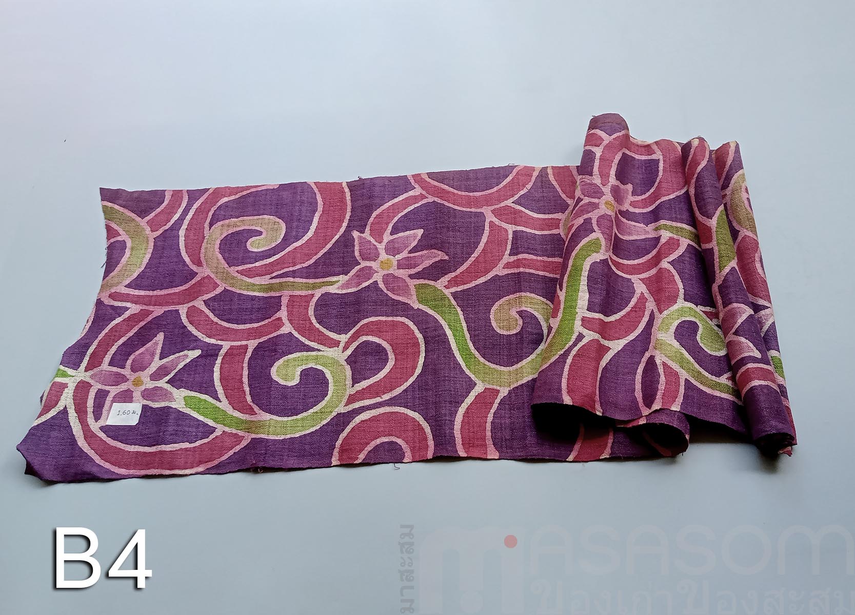 ผ้าใยกัญชงทอมือลายบาติค