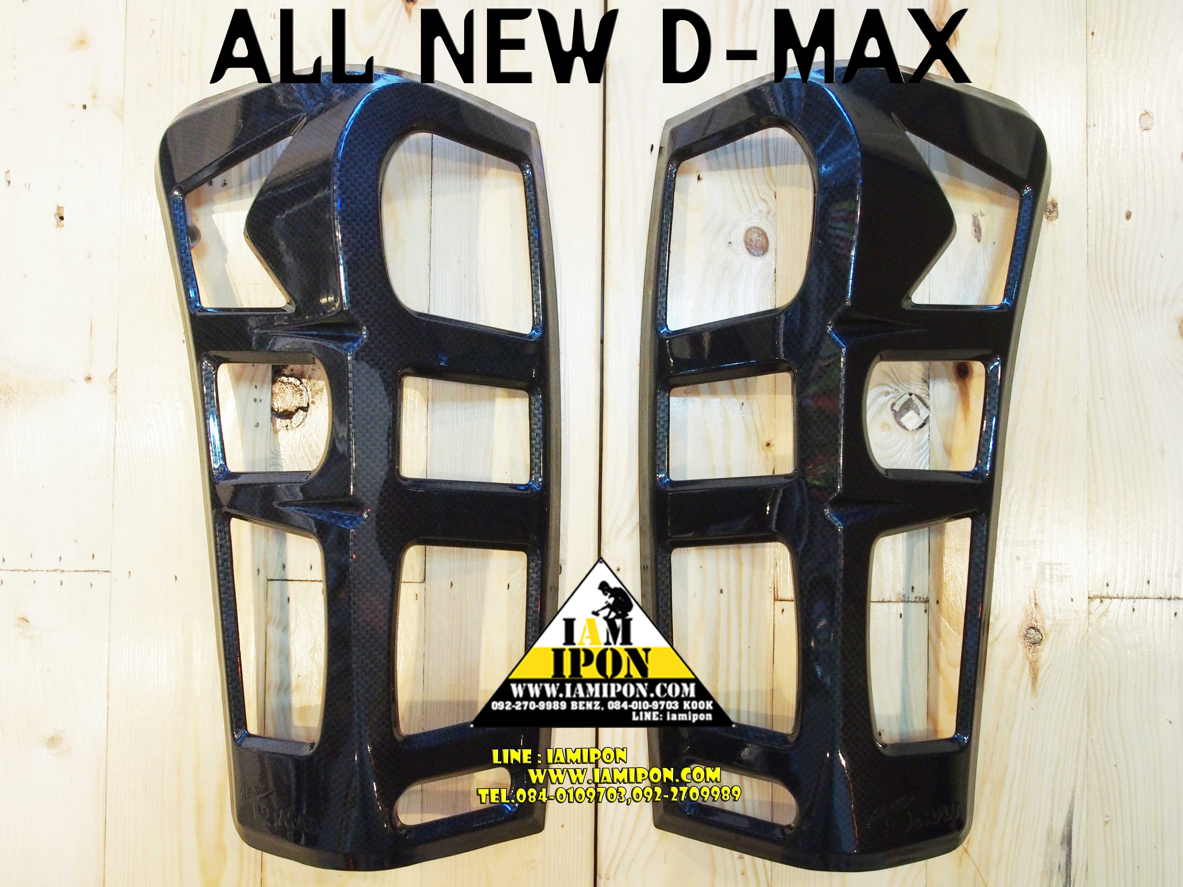 TAIL LAMP COVER ALL NEW DMAX 2012 CARBON ครอบไฟท้ายคาร์บอนออนิวดีแม็ก 2012