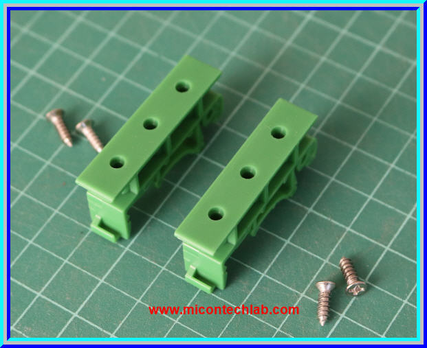 2x ฐานยึดราง DIN Rail สำหรับวางแผงวงจร (DIN RAIL MOUNTING)