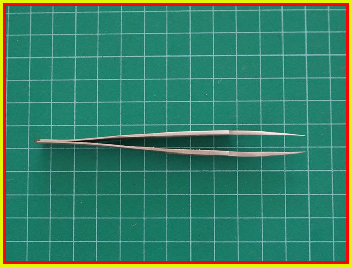 1x แหนบคีบสแตนเลส ปลายตรง ทวีชเชอร์ Tweezers