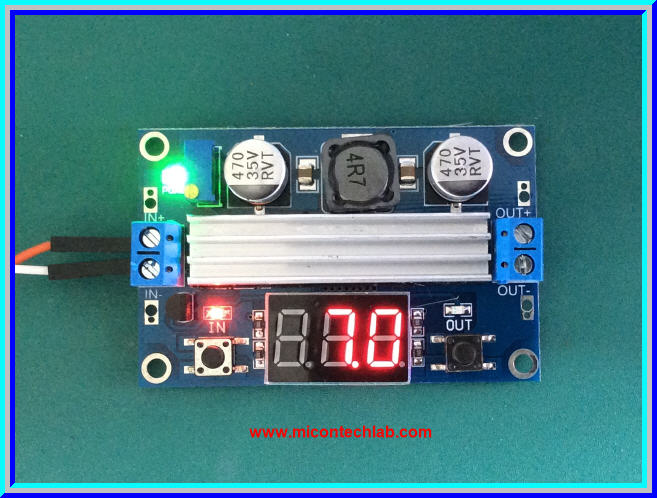 1x LTC1871 DC-DC Step up (Boost) Converter with Digital voltmeter (3.5-30Vdc 100W)