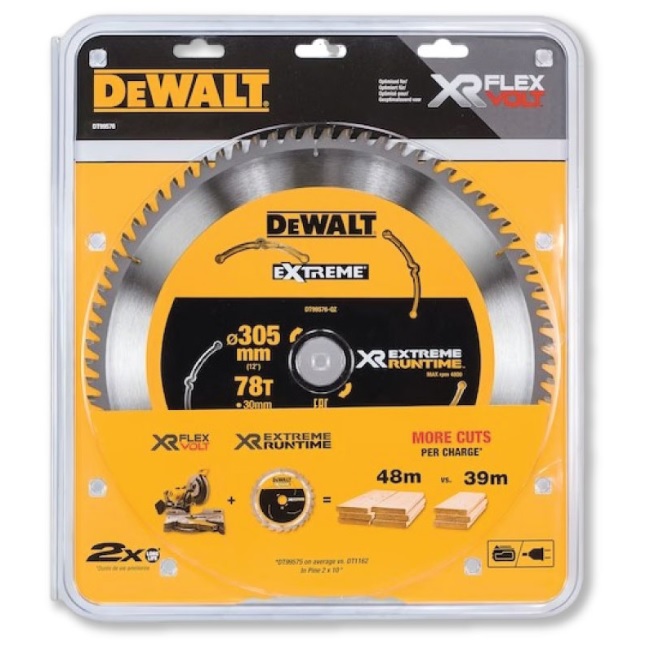 DEWALT ใบเลื่อยวงเดือน รุ่น DT99576 305mm 78T 12 นิ้ว