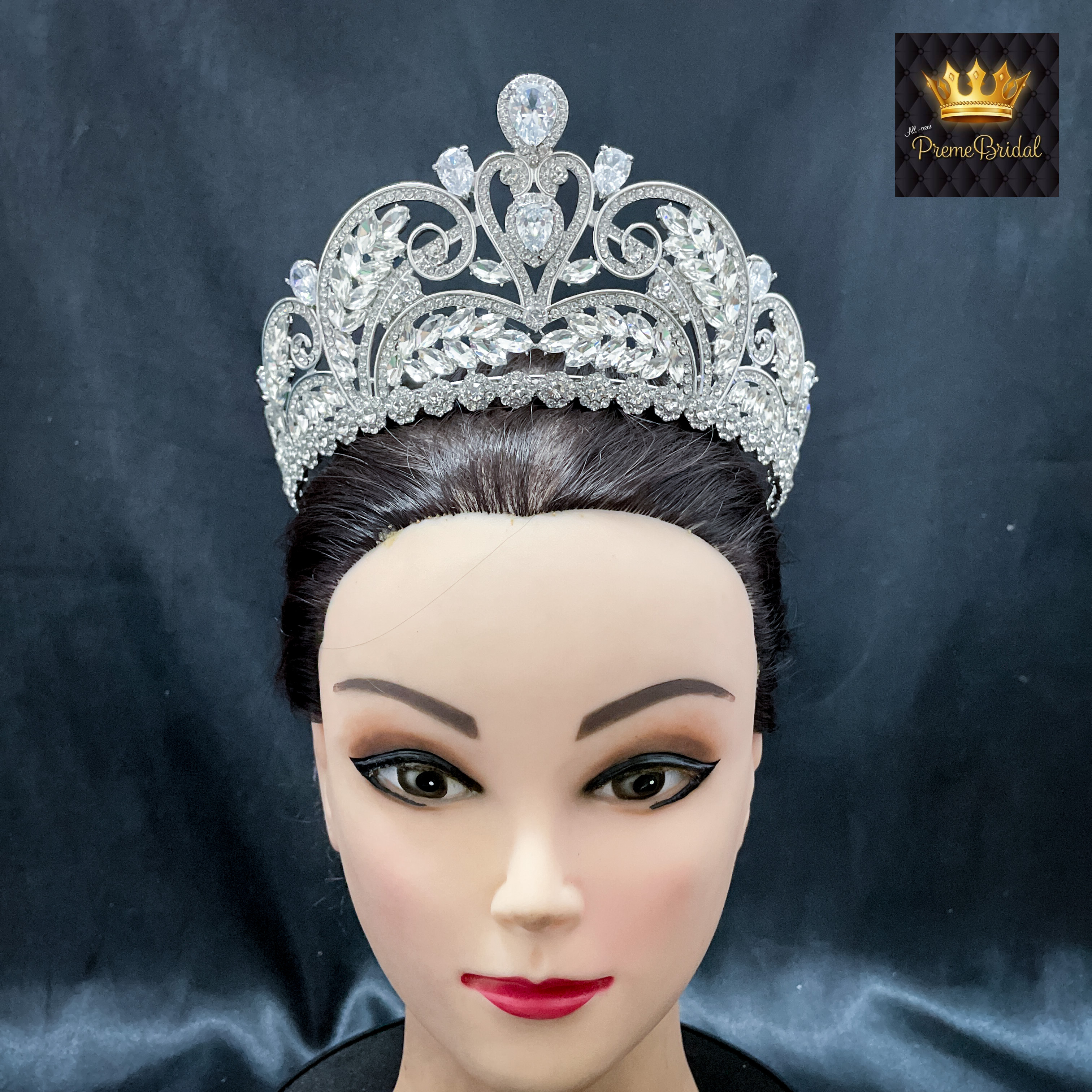 (พร้อมส่ง) มงกุฏ 087 สีเงิน มงกุฎนางงาม มงกุฎเพชร มงกุฎประกวด สินค้าพร้อมส่ง ไม่ต้องรอนาน งานพรีเมี่ยม