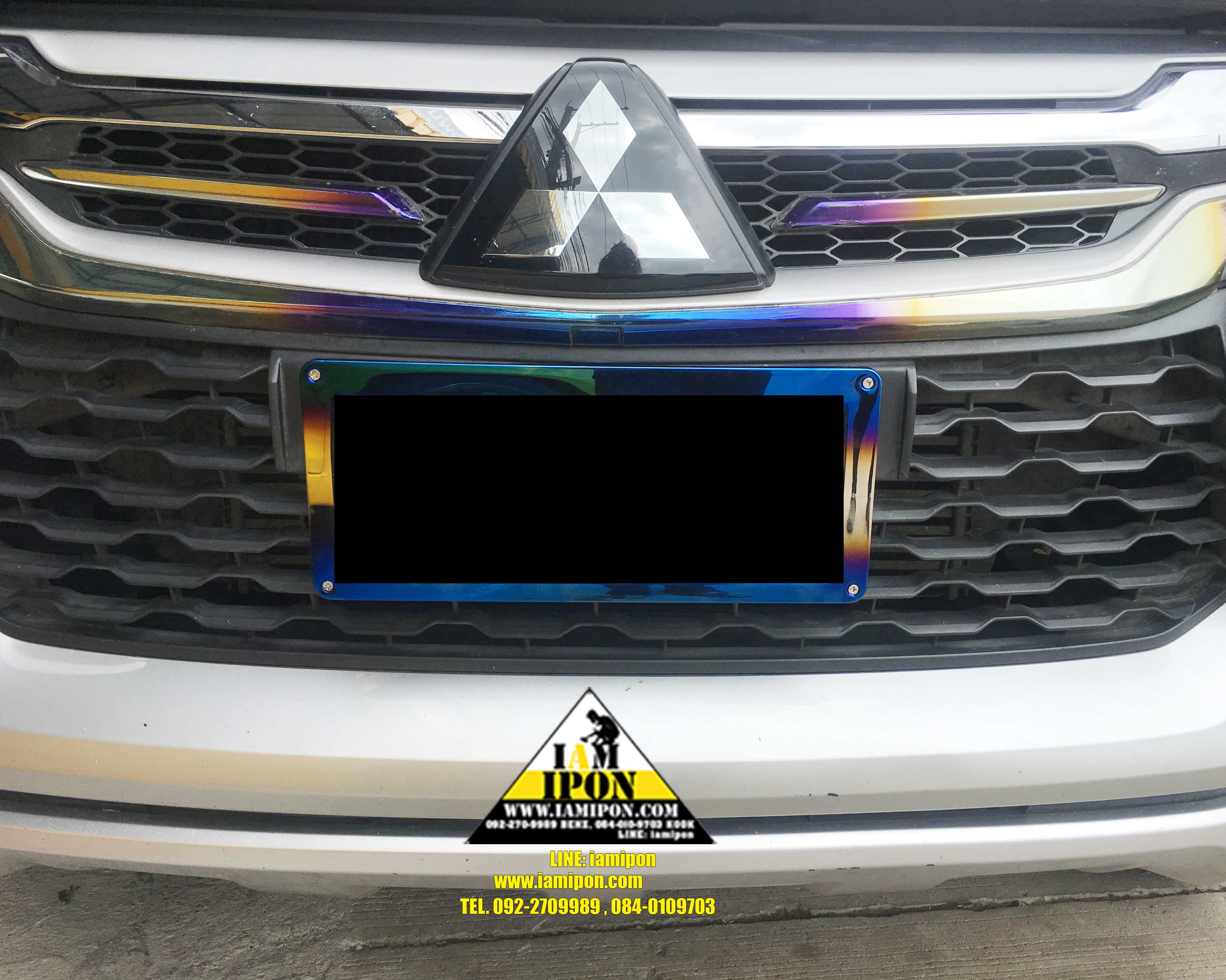 LICENSE PLATE TITANIUM กรอบป้ายทะเบียนไทเทเนียม