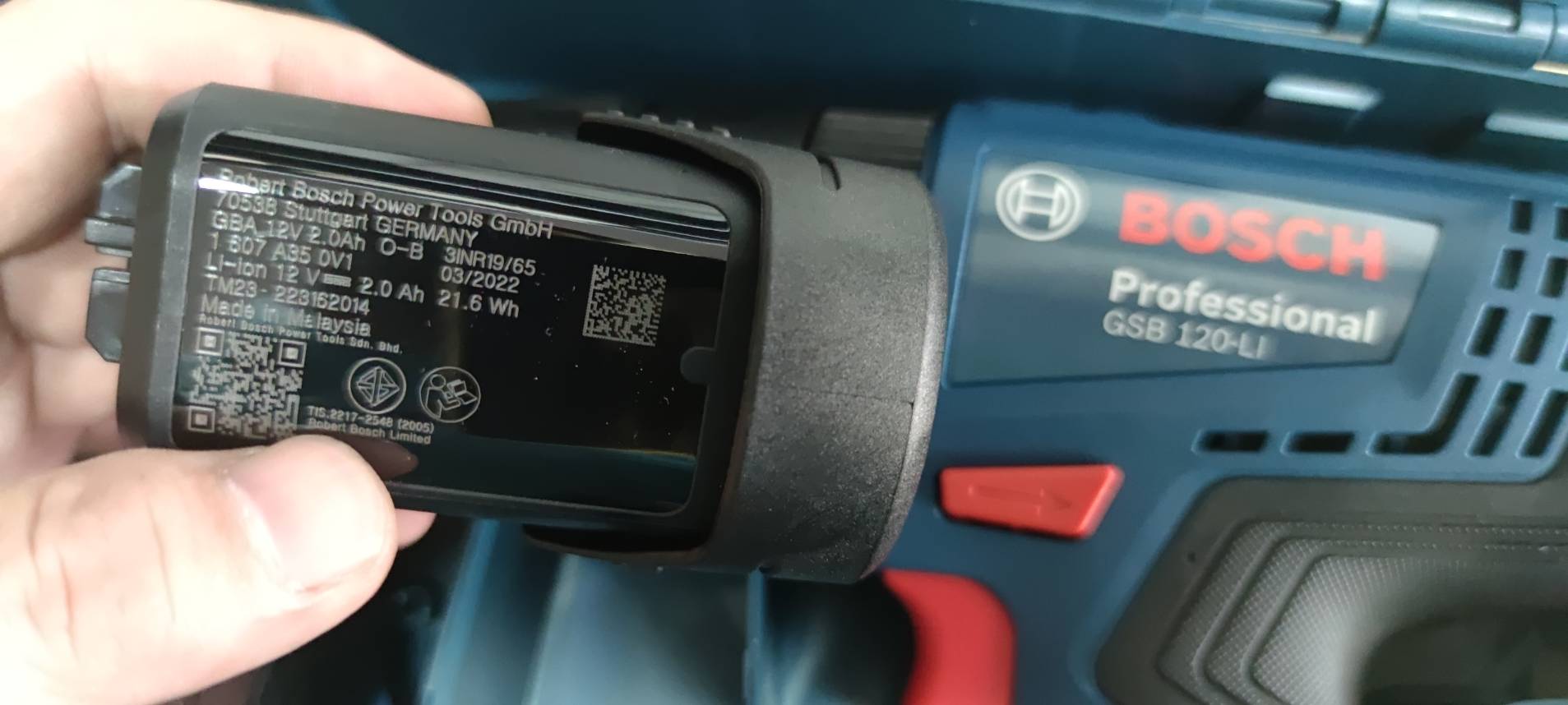 สว่านกระแทกไร้สาย GSB120-Li BOSCH