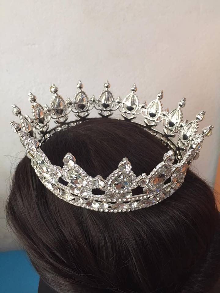 (พร้อมส่ง) มงกุฎ 018-สีส้มเรือนทอง