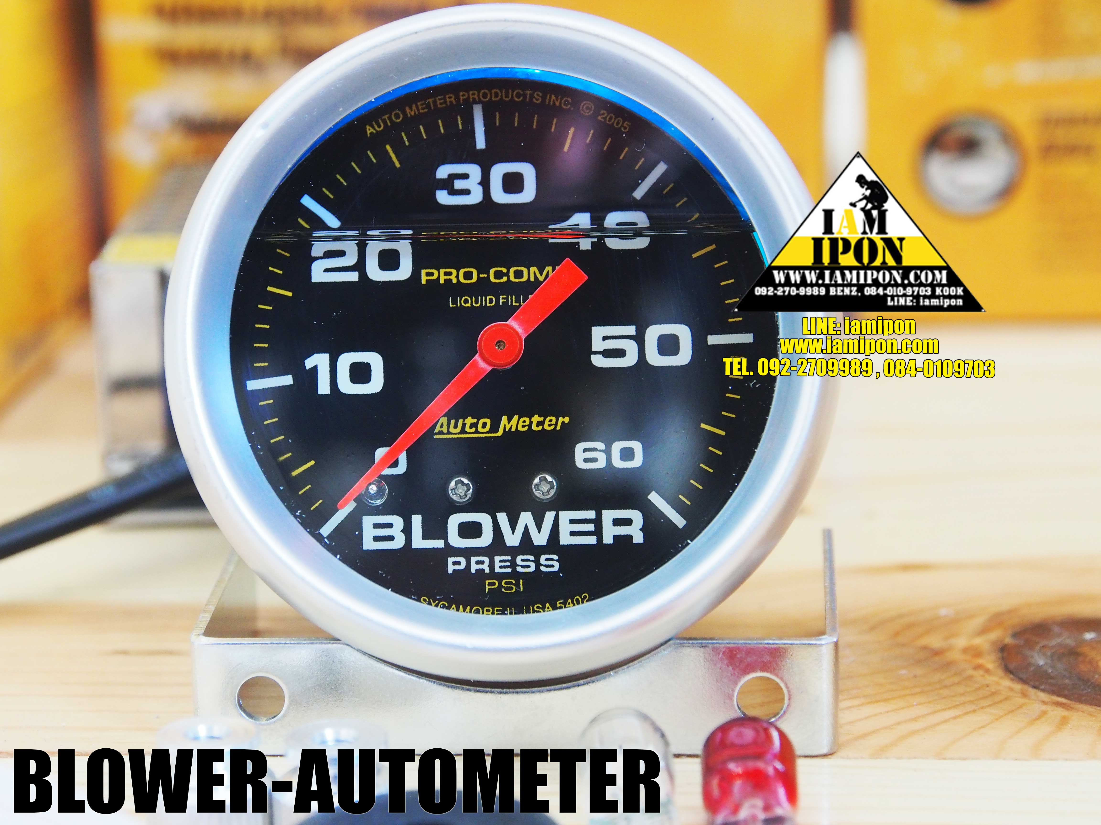 AUTOMETER BLOWER หน้าน้ำมัน 60 Psi