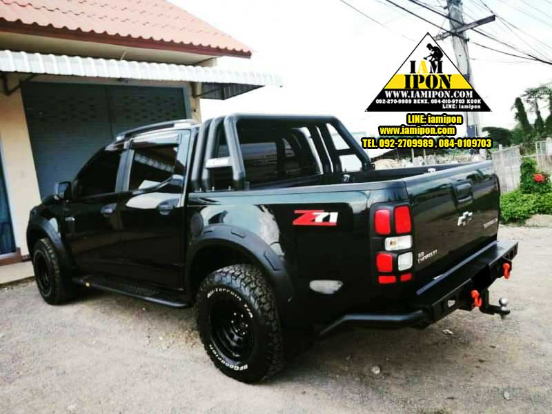 TRAIL LAMP COVER CHEVROLET ALL NEW COLORADO 2012 FLATBLACK ครอบไฟท้ายดำด้านเชฟโรเลตออนิวโคโลราโด 2012