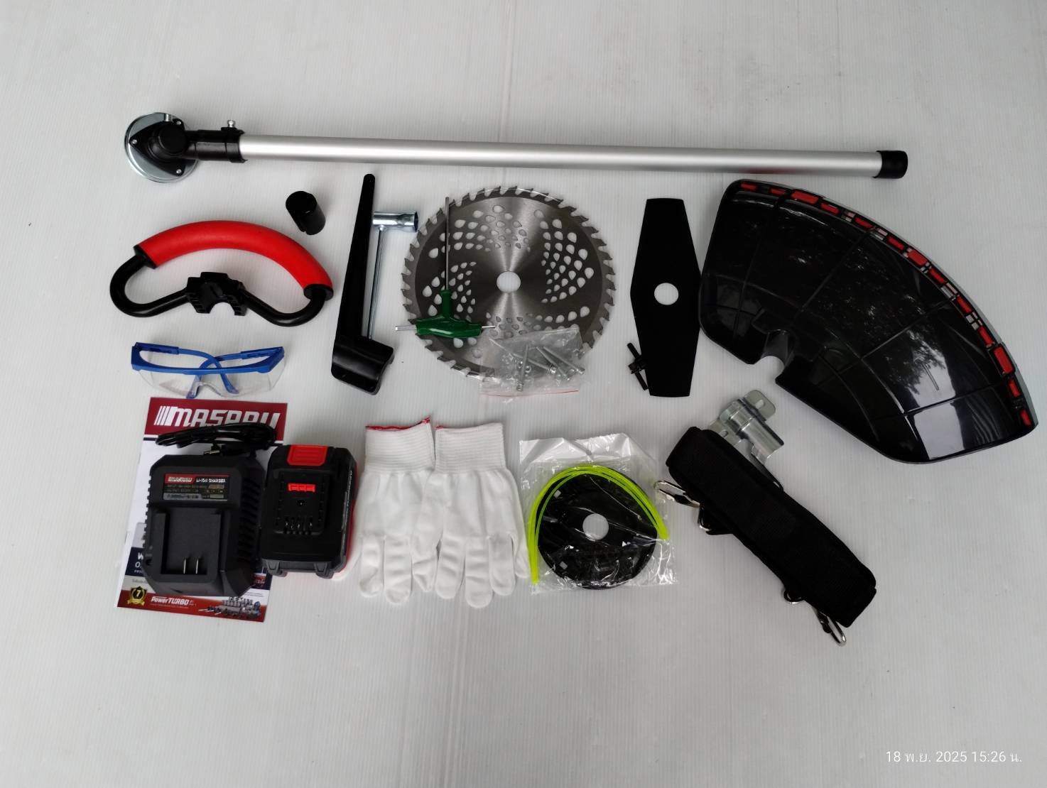 MASARU รุ่น SCM-520-B1 เครื่องตัดหญ้า 10 นิ้ว แบตเตอรี่ 20V POWER TURBO