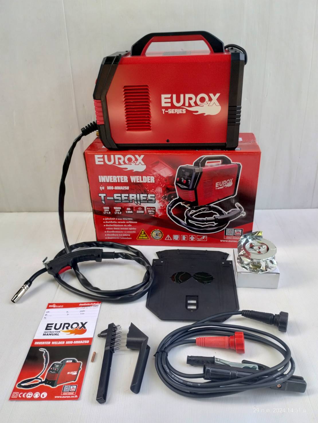 เครื่องเชื่อมไฟฟ้า3ระบบ MIG-MMA250 EUROX